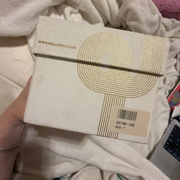 belle by sigerson Morrison Black metallic brocade size 7 Flats NWT - Picture 11 of 12